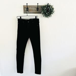 AG Adriano Goldschmied Black Farrah High Rise Skinny Jeans 27